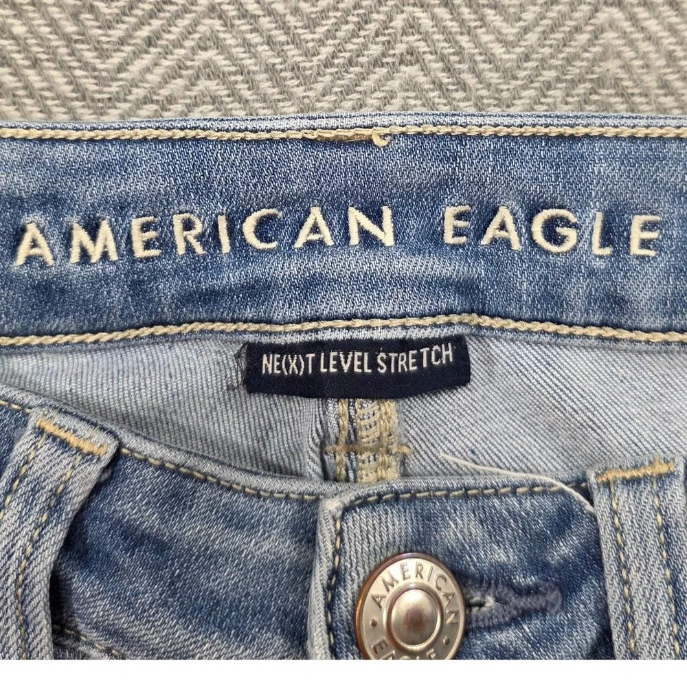 American Eagle Outfitters Womens Jeans Size‎ 2 Regular Light Wash Stretch Denim